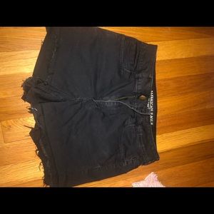 Black high waisted shorts